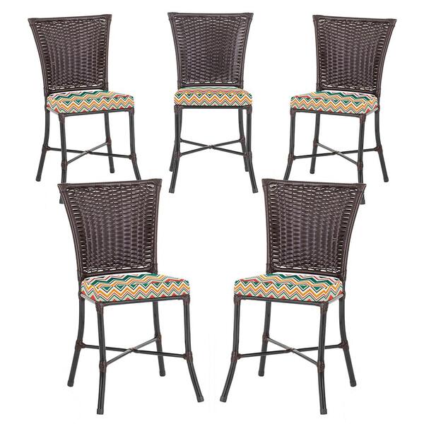 Jogo De Cadeiras Para Cozinha - Kit Com 5 Cadeiras Em Alumini