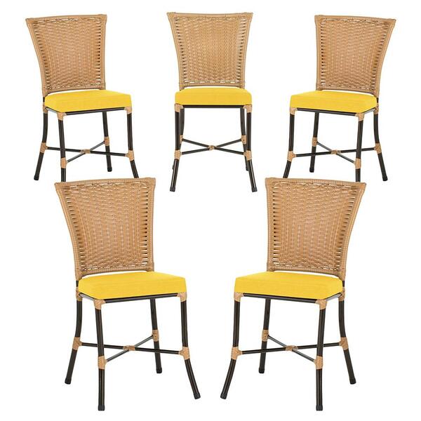 Jogo De Cadeiras Para Cozinha - Kit Com 5 Cadeiras Em Alumini