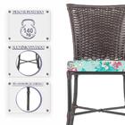 Jogo De Cadeiras Para Cozinha - Kit Com 5 Cadeiras Em Alumini