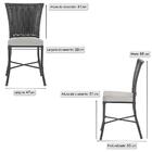 Jogo De Cadeiras Para Cozinha - Kit Com 5 Cadeiras Em Alumini