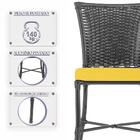 Jogo De Cadeiras Para Cozinha - Kit Com 5 Cadeiras Em Alumini