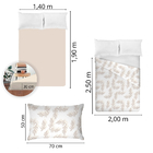 Jogo De Cama 100% Algodão Casal 180 Fios Fiori