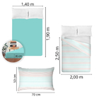 Jogo De Cama 100% Algodão Casal 200 Fios Fiori