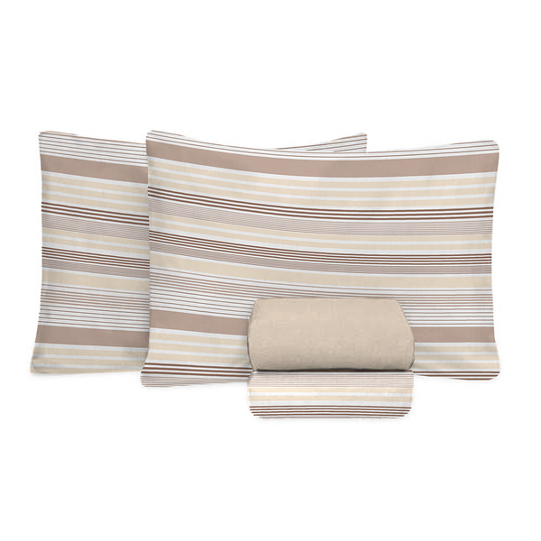 Jogo De Cama 100% Algodão Casal 200 Fios Fiori