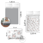 Jogo De Cama 100% Algodão Casal 200 Fios Nova América