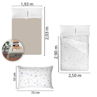 Jogo De Cama 100% Algodão King Size 150 Fios Fiori