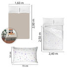 Jogo De Cama 100% Algodão Queen Size 150 Fios Fiori