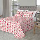 Jogo De Cama 100% Algodão Queen Size 150 Fios Fiori