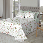 Jogo De Cama 100% Algodão Queen Size 180 Fios Fiori