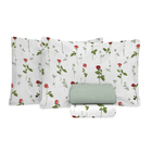 Jogo De Cama 100% Algodão Queen Size 180 Fios Fiori