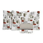 Jogo De Cama 100% Algodão Queen Size 180 Fios Fiori