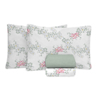 Jogo De Cama 100% Algodão Queen Size 200 Fios Fiori