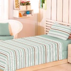 Jogo De Cama 100% Algodão Solteiro 200 Fios Fiori