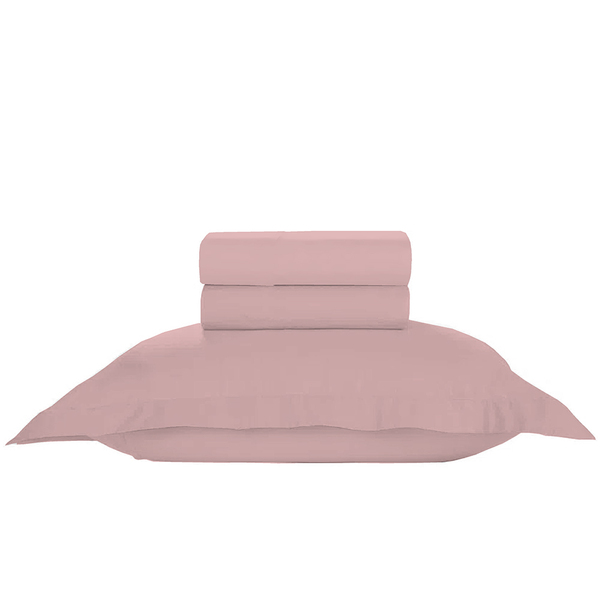 Jogo De Cama 100% Algodão Solteiro Liso 200 Fios Nova América