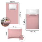 Jogo De Cama 100% Algodão Solteiro Liso 200 Fios Nova América