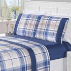 Jogo De Cama 200 Fios Casal 04 Peças Titânio