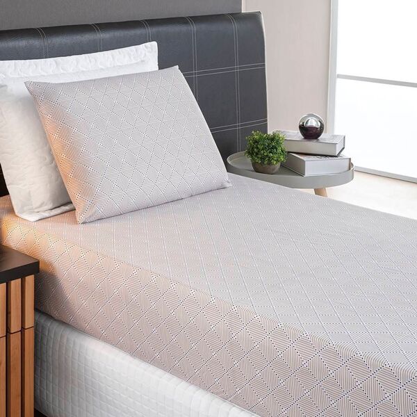 Jogo De Cama 200 Fios Solteiro Chicago 02 Peças - Cáqui