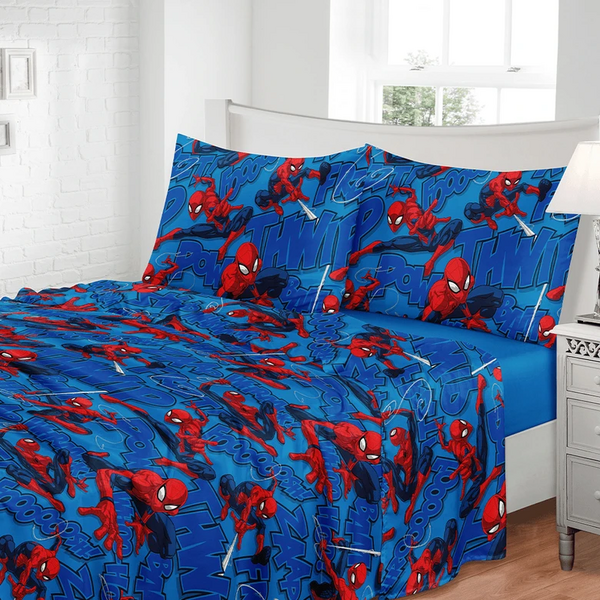 Jogo De Cama 2 Peças Toque De Seda - Infantil Homem Aranha