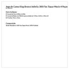 Jogo De Cama 300 Fios Bordado King Infinity - Branco