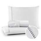 Jogo De Cama 3 Peças 400 Fios Queen Em Ponto Palito Branco