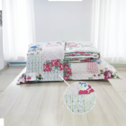 Jogo De Cama 3pçs Paris Casal Padrão Dupla Face Palha Casen -