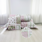 Jogo De Cama 3pçs Paris Casal Padrão Dupla Face Palha Casen -