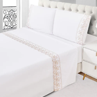 Jogo De Cama 4 Pç Casal Bordado Inglês Toque De Seda Jolitex