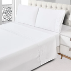 Jogo De Cama 4 Pç Queen Bordado Inglês Toque De Seda Jolitex