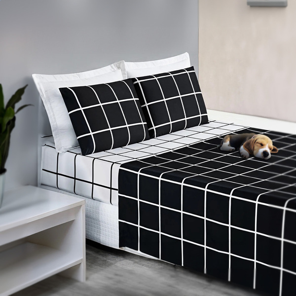 Jogo De Cama 4 Pçs Casal 200 Fios Madri Micro Percal Estampa