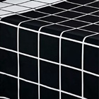 Jogo De Cama 4 Pçs Queen Madri 200 Fios Estampa Grid  Preto