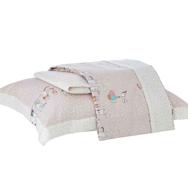 Jogo De Cama 4 Peças Casal Especial Satinée Gatinhas Kacyumara