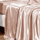 Jogo De Cama 4 Peças Casal Queen Nude Cetim