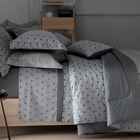 Jogo De Cama 4 Peças Casal Vida Bela Vintage Poá Chumbo Kacyu