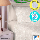 Jogo De Cama 4 Peças King Lençol 100 Algodão Percal 200 Fios