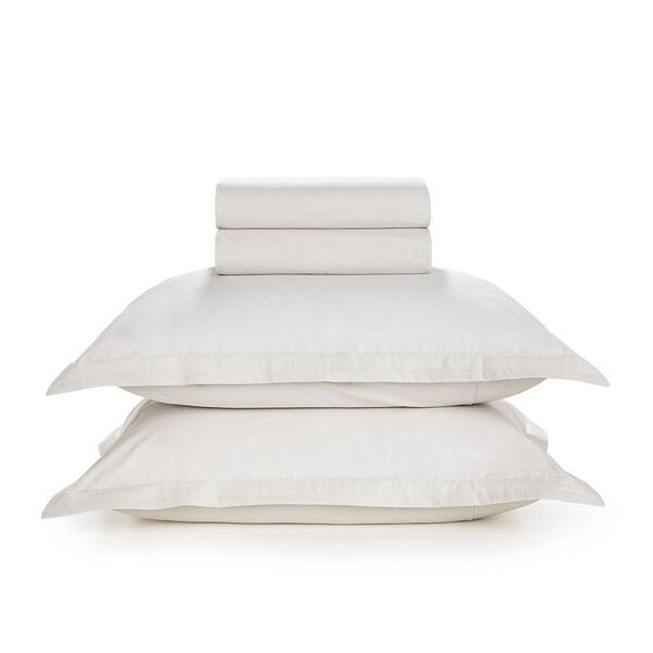 Jogo De Cama 4 Peças Liss Branco Queen