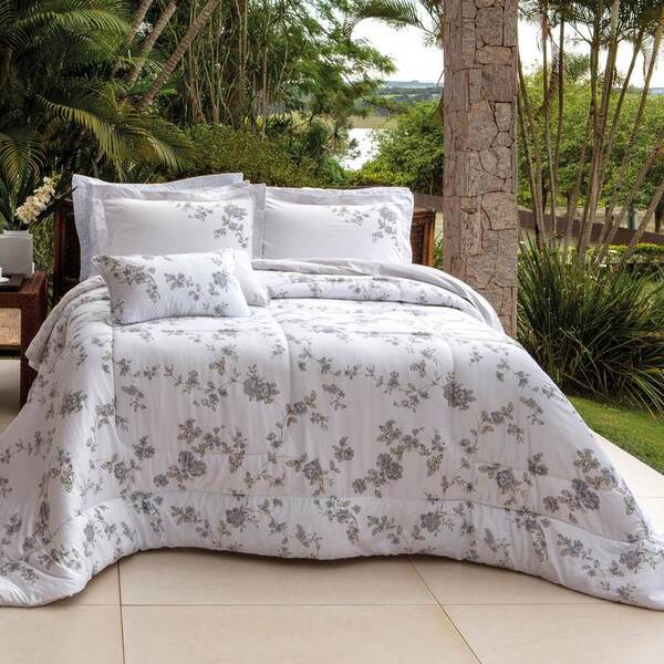 Jogo De Cama 4pc Casal Esp.35cm Satinée Vitorine Kacyumara