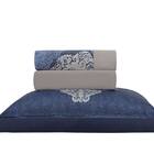 Jogo De Cama 4pc King Satinée Vizan Blue Kacyumara