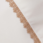 Jogo De Cama 600 Fios Acetinado Delicado 4 Peças Com Renda Gu
