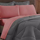 Jogo De Cama 6 Peças Cama Casal Queen Dupla Face Casen Cinzae