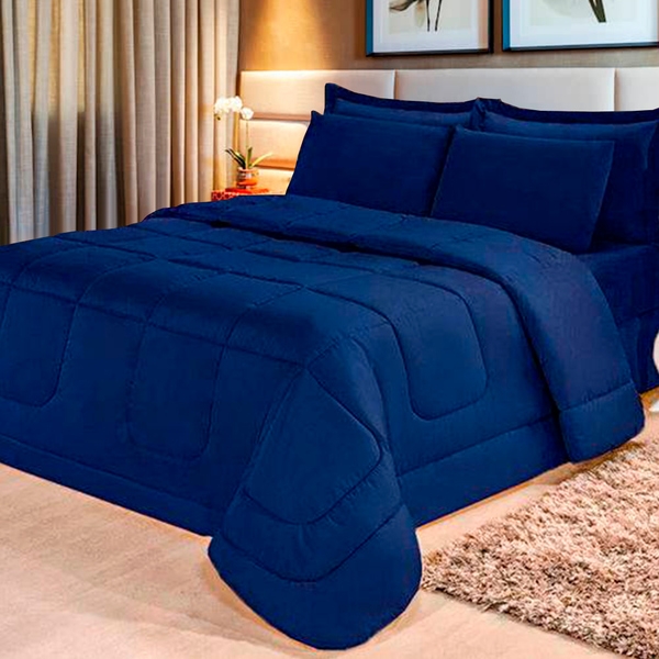 Roupa de cama azul marinho clearance