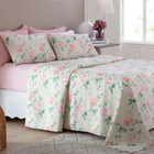 Jogo De Cama Attuale Due Floral Rosa Queen 04 Peças - Percal