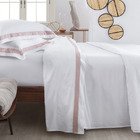 Jogo De Cama Bellagio Kacyumara 300 Fios Branco/inrose - Casal