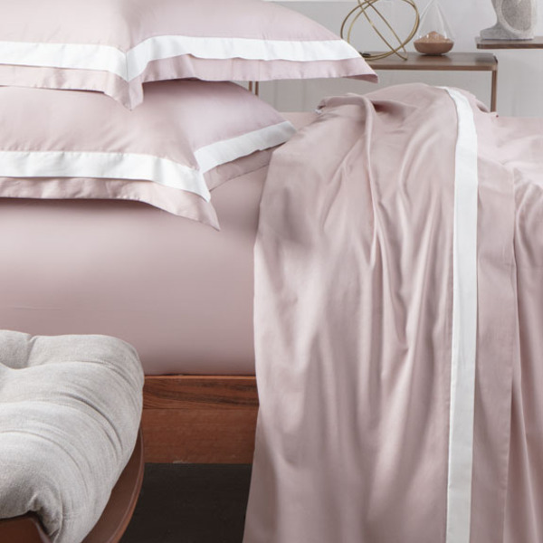 Jogo De Cama Bellagio Kacyumara 300 Fios Inrose/perola - Queen