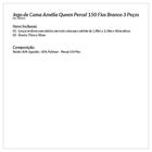 Jogo De Cama Branco Queen Percal 150 Fios 3 Peças Percal 150