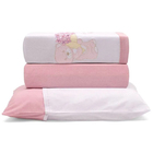 Jogo De Cama Buettner Baby Bordado Malha Carinhosa Rosa