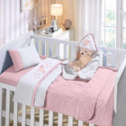 Jogo De Cama Buettner Baby Bordado Malha Carinhosa Rosa