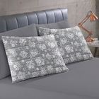 Jogo De Cama Buettner Casal Malha Basic Gabriela 3 Pçs Cinza