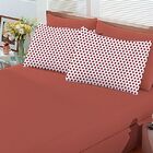Jogo De Cama Buettner Casal Malha Basic Poá 3 Pçs Vermelho Go