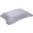 Jogo De Cama Buettner King Fios C- Renda Luana 4 Peças Cinza