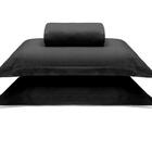 Jogo De Cama Buettner King Malha Liso 3 Peças Image Preto